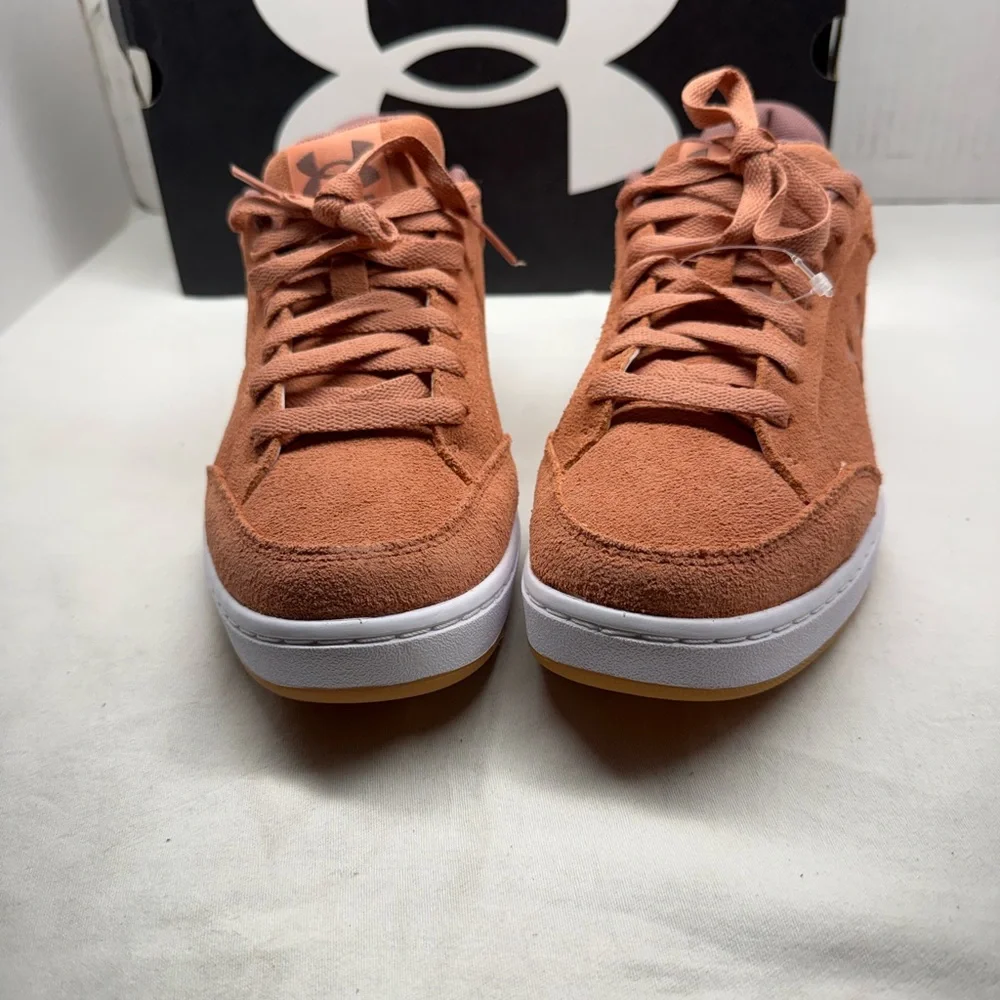 Under Armour Official Suede Women’s Sneakers Size 8.5 Pink/Rose 3028636-600 New